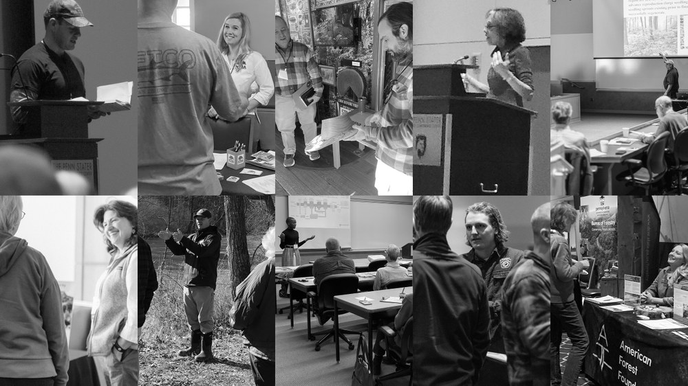 At the Finley Center: Reflections on the 6th Biennial Forest Landowners Conference A photo collage of events and activities at the 2025 Forest Landowners Conference (Photos by Finley Center staff)