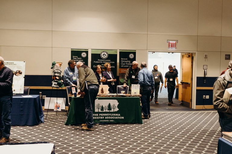 PFA staffers shared resources and conversation with many of the over 430 attendees at the 5th Biennial Forest Landowners Conference in March