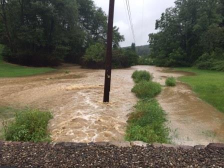 Runoff can cause significant flooding in small creeks