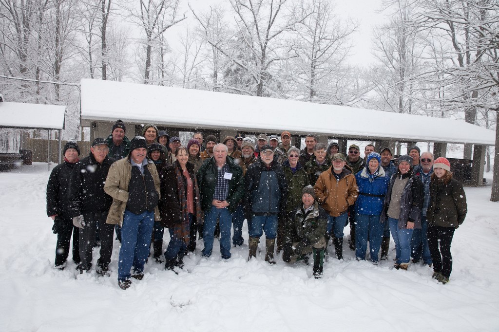 Field tour at a local sportsman's club to show healthy forest management. 