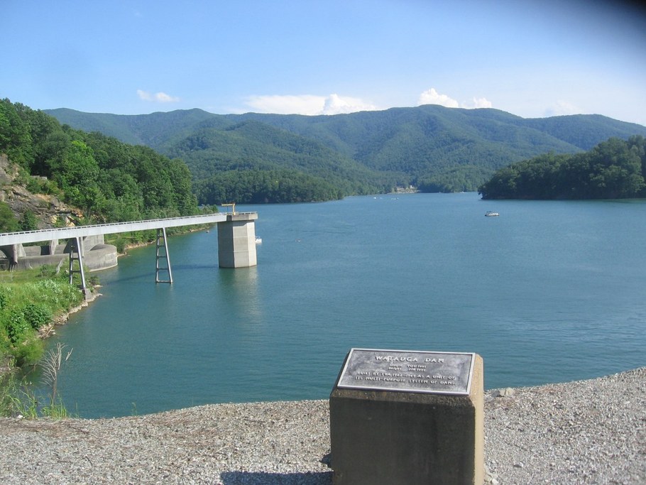 View from Watauga Dam, TN