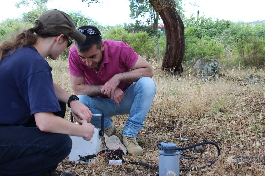 Measuring soil moisture content