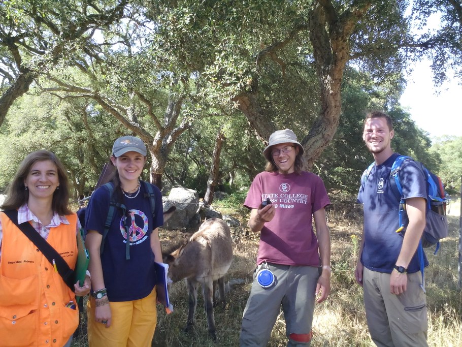 Last day of field work for the cork oak group