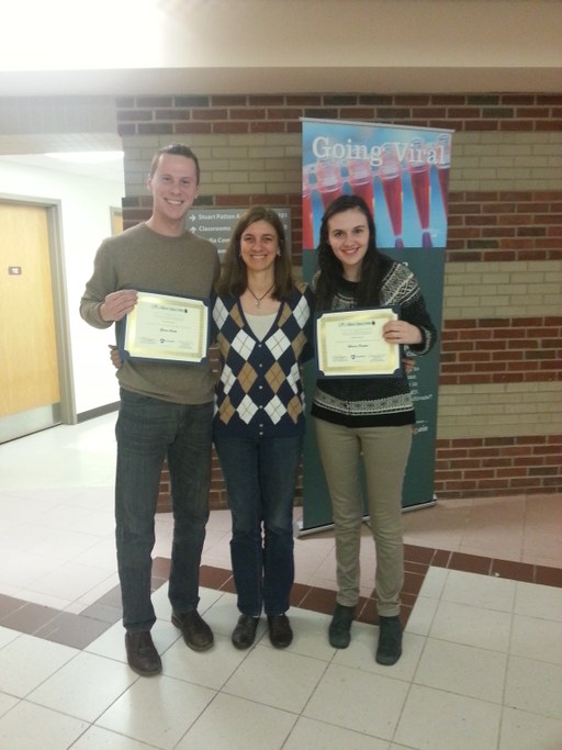 Lauren and Grant tie in 3rd place for best poster award