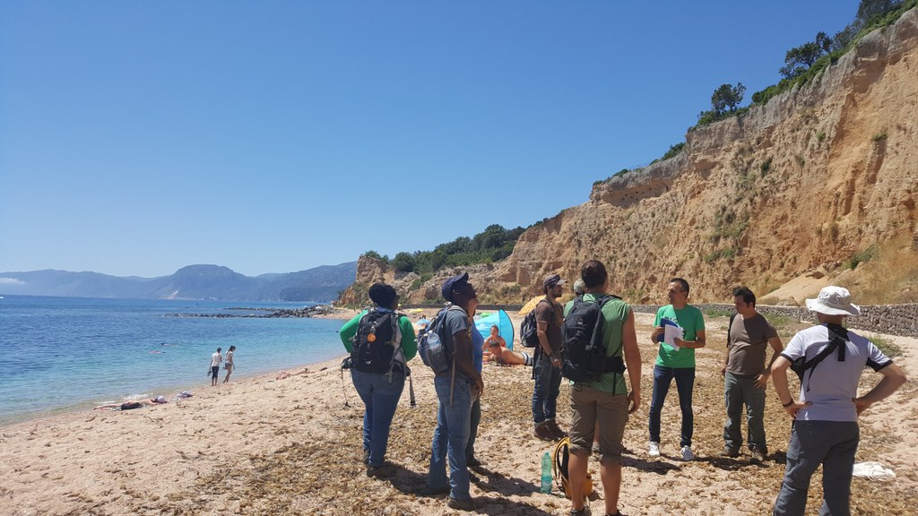 While tourists enjoy the beach, we enjoy learning geology