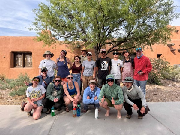 Course students and faculty at White Sands N.P.